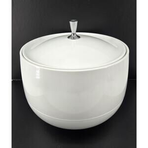 Vtg MCM 70s Retro Dinex Servall Insulated Food Or Ice Bucket Atomic Modern 3 Qrt